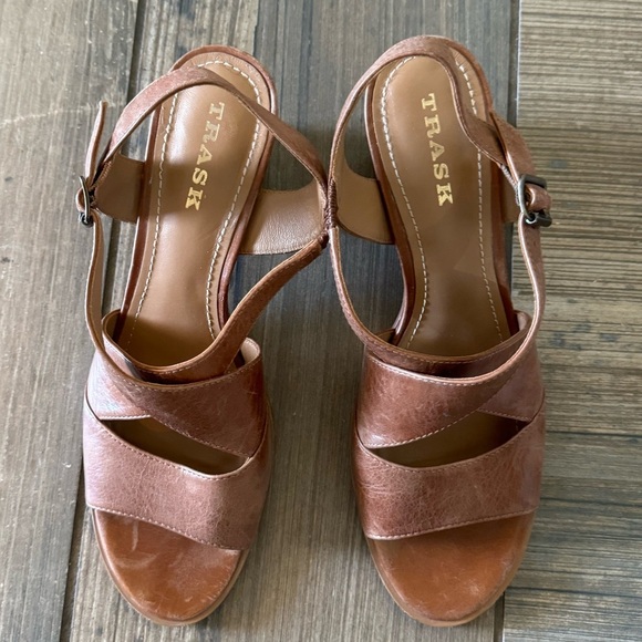 Trask Charlene Women's Heeled Leather Sandals Women's Size 10 - Picture 8 of 12